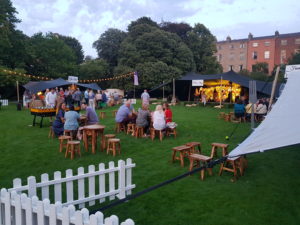 Fitzwilliam Tennis Club Anniversary - Stretch tents installation